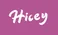 Hicey